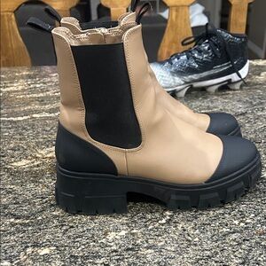 Stylish Black and Tan Women's Boots